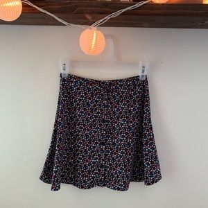 Divided H&M  Floral button up mini skirt